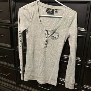 Harley Davidson  long sleeve fitted  Thermal  size small